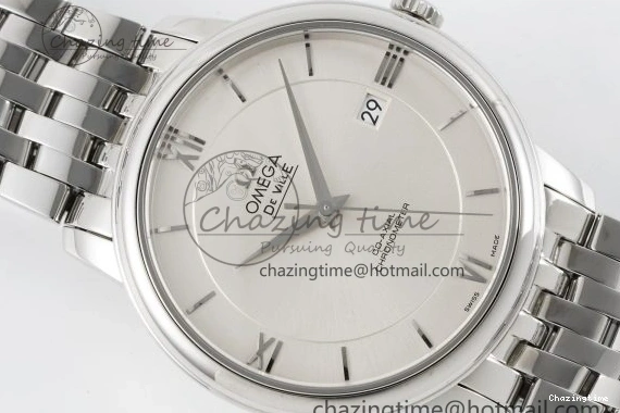 0319 De Ville SS TWF 1:1 Best Edition Silver Dial on SS Bracelet MIYOTA Practical 7836